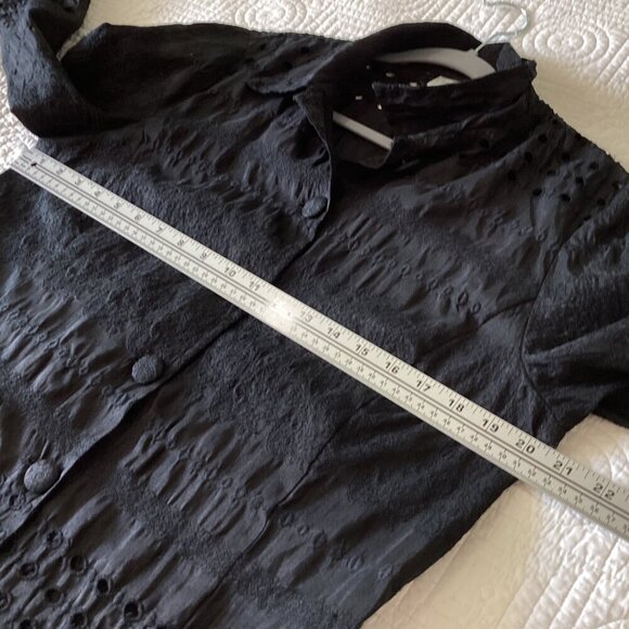 Chico’s Blazer Jacket Women’s Size 2 L Black - Picture 6 of 9